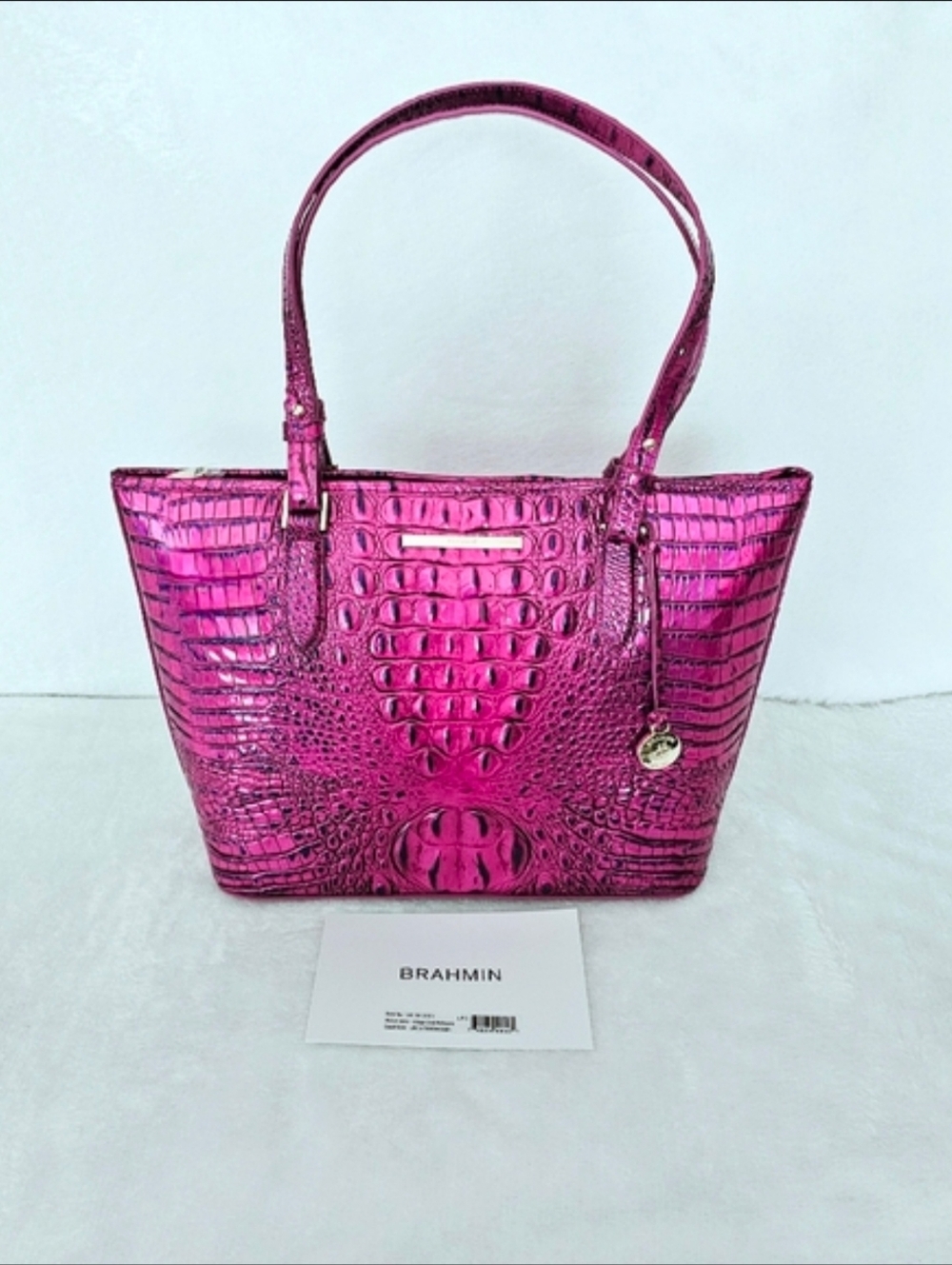 NWT Brahmin VOLTAGE VIOLET Medium Asher